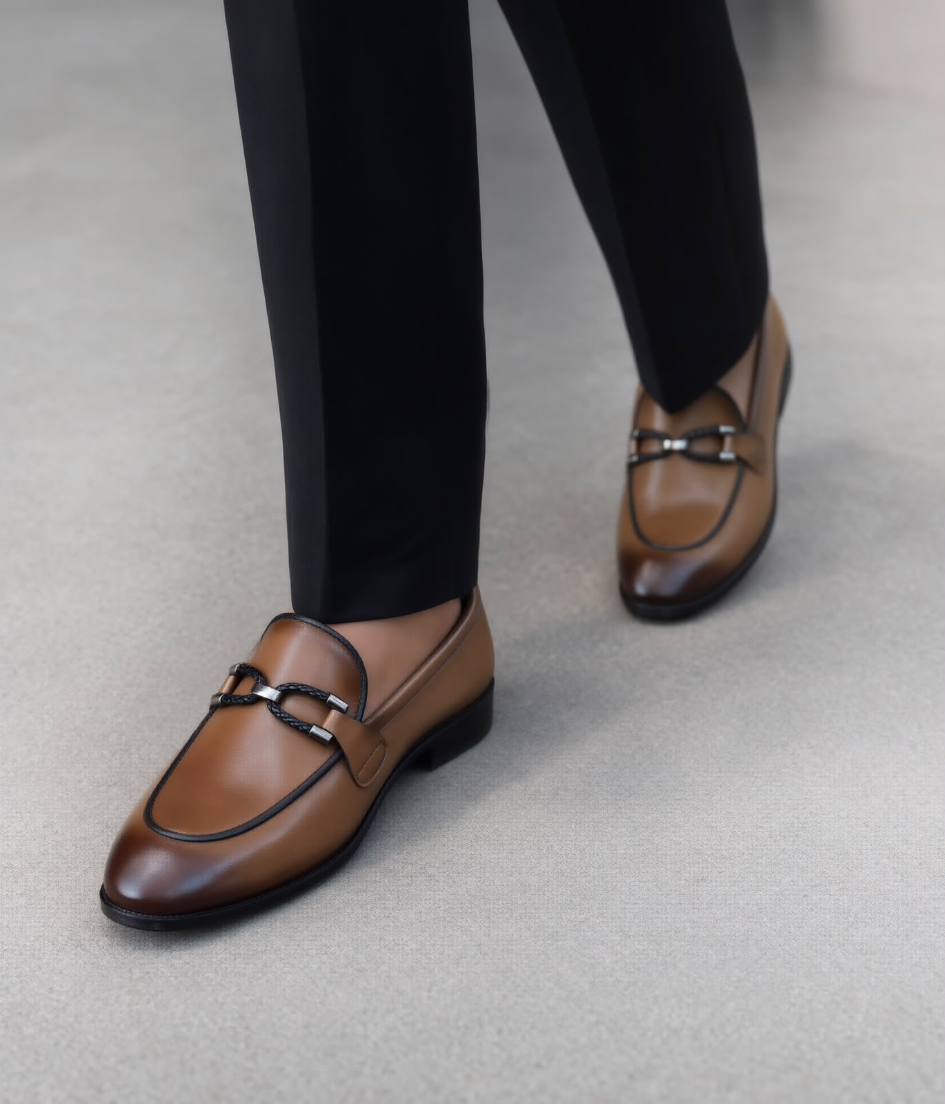 Premium Brown Leather Horsebit Formals - Image 2