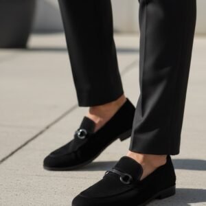 Premium Black Suede Leather Formals