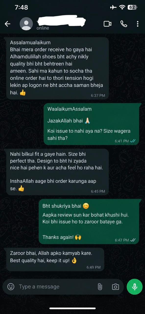 Customer WhatsApp review 2